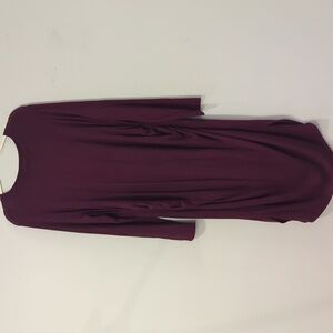 NWT Motherhood Maternity Dress Long Sleeve Stretchy‎ Purple size 1X